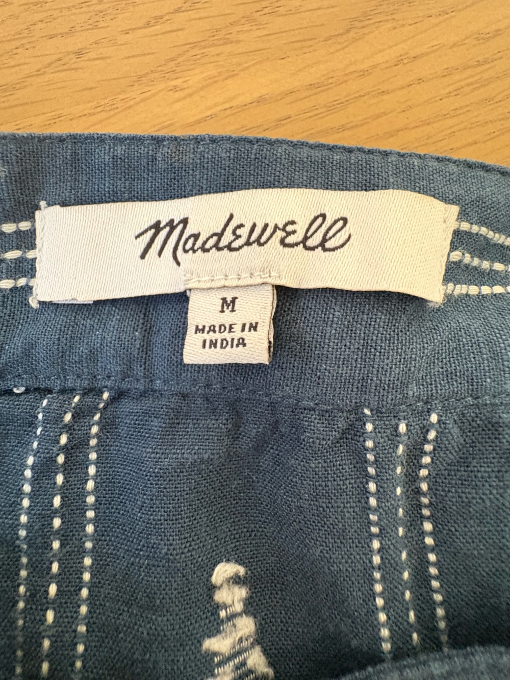 Madewell Blue Babydoll Blouse - Picture 3 of 3
